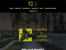 Tablet Screenshot of centerfornativeplants.com